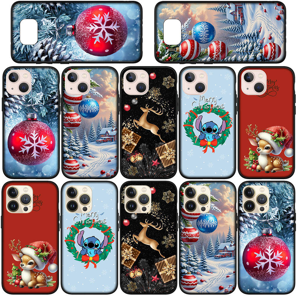 Phone Case for Samsung Galaxy S25 S23 S22 S24 Ultra FE A05 A06 A15 A16 A36 A37 A35 A54 A55 A56 A57 A25 A26 A53 A17 A52 Gift Merry Christmas Deer Cover