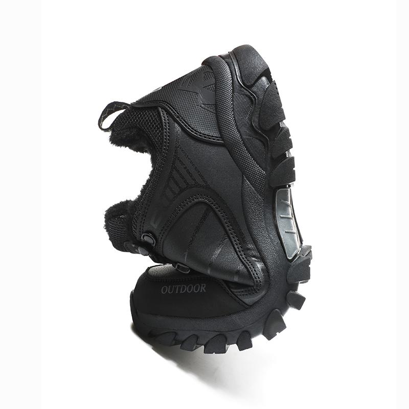 Anti-slip Men's Winter Sneakers Warm Outdoor Hiking Shoes Plush Casual Sports Shoes for Camping Climbing Trekking