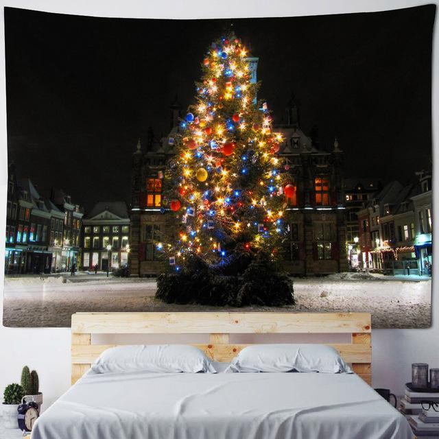 Рождественский декоративный настенный гобелен в сочельник — фото 16