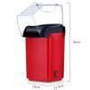 Household Popcorn Machine Hot Air Oil Free Healthy Portable Corn Popper for Home Kitchen Kids Homemade Snack Maker