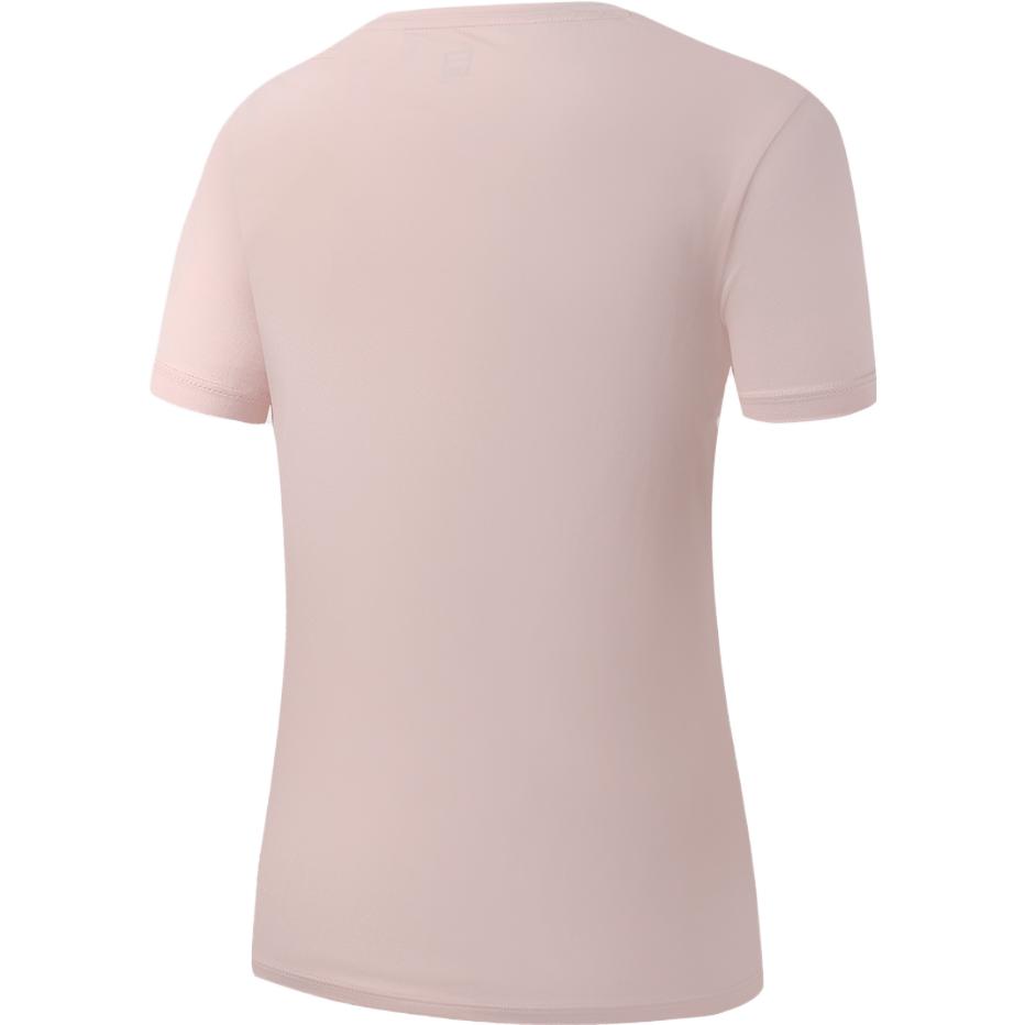 Fila Solid Color Tennis Sports Basic Quick-Dry Sun Protection Round Neck T-Shirt Women Tops Light-Pink A11W323101F-LP