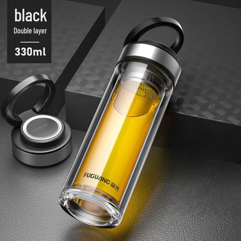 FUGUANG Double-Layer Glass Tea Infuser Cup