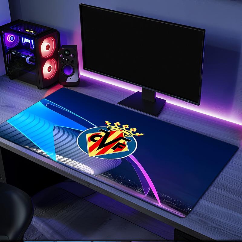 Club Vill-arreal Crest Design Mouse Pad, Rubber Base, Mouse Pad for Gamers and Office Use, Gaming Desk , Easy To Clean Mat Christmas Fan Gifts