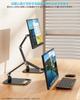 KUUVAN Mobile Monitor Stand Arm VESA Compatible Tabletop Aluminum Compatible with Inches Load Capacity Stepless Angle Height Adjustment Metal Joint