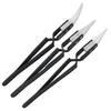 Tweezers Ceramic Reverse Tweezers Set 3PCS Non Conductive Anti Static Replaceable Tips Heat Resistant Wear Resistant