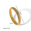 European Retro Light Luxury 18K Gold Plated Stainless Steel Elastic Bracelet for Women