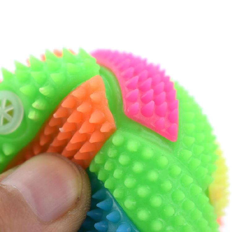 Hundespielzeug zum Kauen für kleine bis große Hunde Gummi Quietschend Leuchtender Ball Langeweile vertreiben