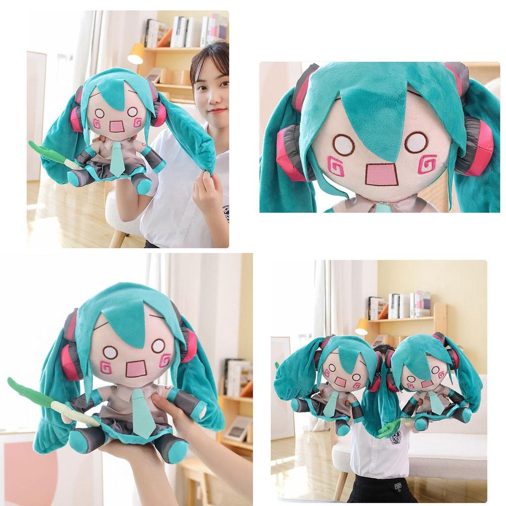 Fufu Hatsune Miku Plush Doll, Short Fur Cartoon Character Toy For Fans, 32cm 0.42kg, Perfect Gift For Youth