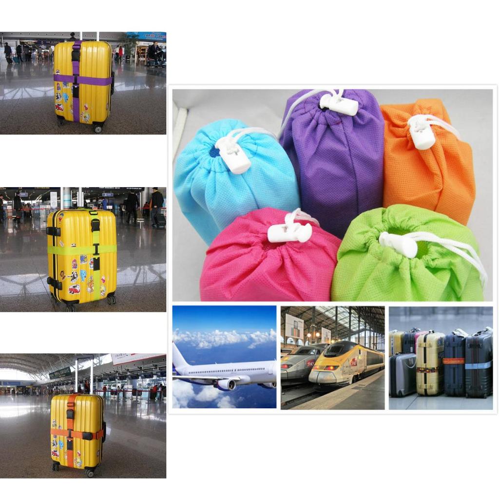 Pp Material Luggage Binding Straps With Antishock Design For Travel And Baggage Security