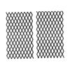 Ember Baffle Set of 2 for Standard Fireplaces 7 5x11 8 inches Black