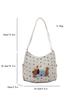 Schoolbag1011 new Korean version of casual and beautiful double shoulder armpit bag fashionable, simple and simple niche design tote bag
