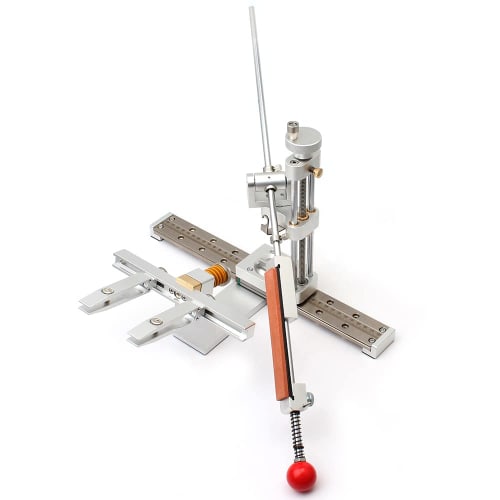 FTtool Sharpener, Fixed Angle, 0.1mm Precision, Frame Sharpening, Sharpening Guide, 360 Rotation, Sharpening Stone Included, Silver, HRGJ94