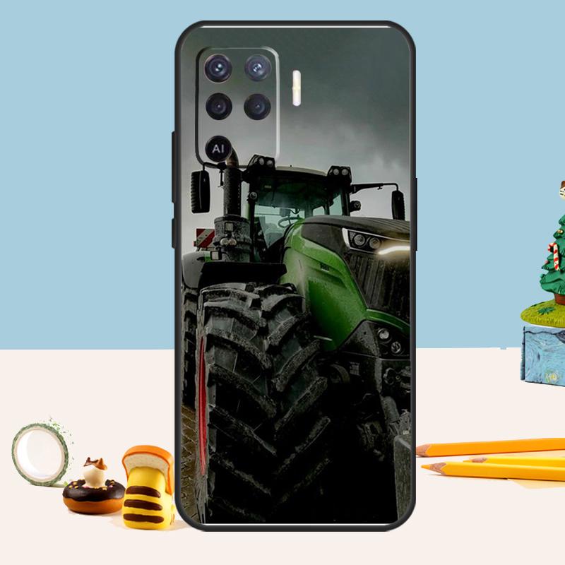 Tractor Car Case For Oppo A80 A60 A40 A15 A16 A17 A57 A94 A74 A54 A76 A96 A18 A38 A58 A78 A98 A5 A6 Pro