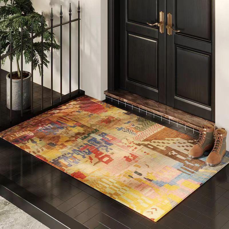 

Ретро входной коврик Утолщенный и грязеотталкивающий коврик для ног Коврик для входной двери дома 50 * 80cm