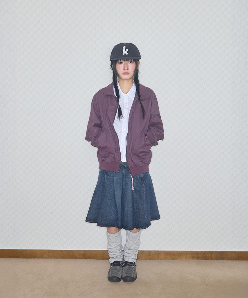 Kiibi K-Logo Applique Cap Black