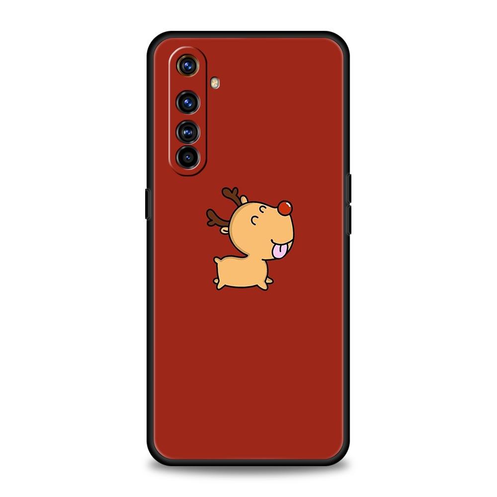 For Realme GT Neo 2 3 3T 5 Phone Case For Realme 12 11 5G 10 9 8 5G 7 6 GT5 GT3 GT2 Pro C21 C11 C25 Cover Christmas Santa Claus