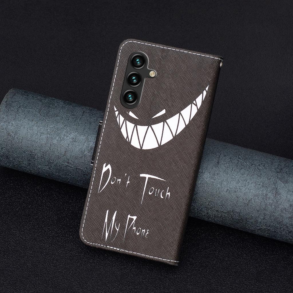 For Samsung Galaxy A15 4G Case Pattern Printing PU Leather Wallet Phone Cover