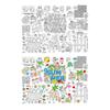 Birthday Dinosaur Space Giant Coloring Poster for Kids Color-in Activities Games  Party Supplies
