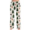 Women's Casual Christmas Print Pants Loose Fit Holiday Trousers