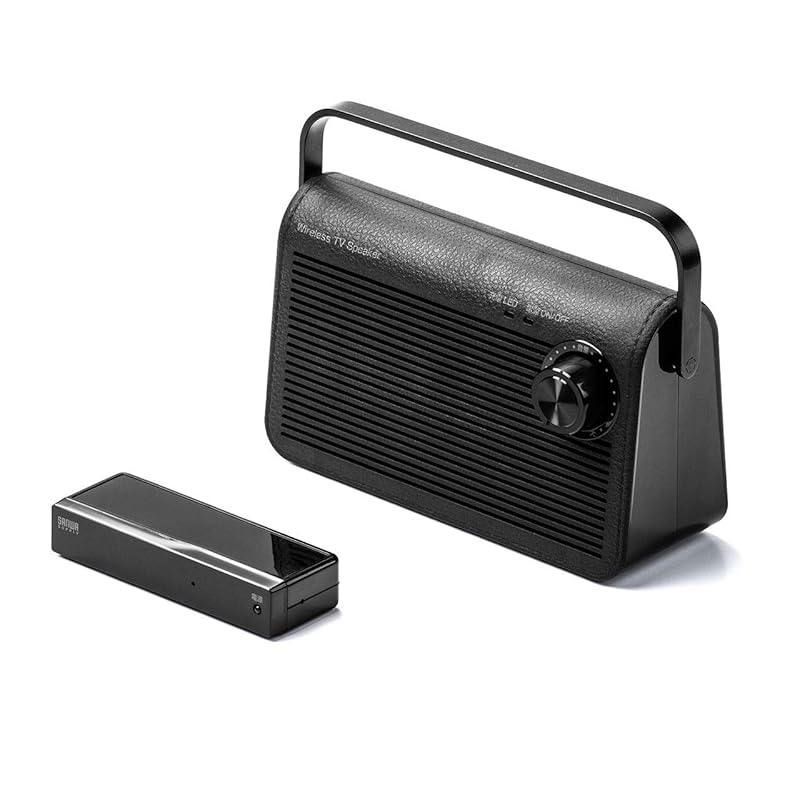 

Sanwa Direct hand speaker for tv wireless 920MHz band that is less prone to radio wave interference Maximum 30m Charging/constant power supply
