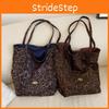 Chic Leopard Print Tote Bag For Women Large Capacity Stylish Shoulder Handbag