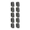 100 Pezzi Clip a Scatto Nera a Forma di U per Estensioni dei Capelli Sicura 6 Denti Clip per Parrucche e Toupet per Fai da Te
