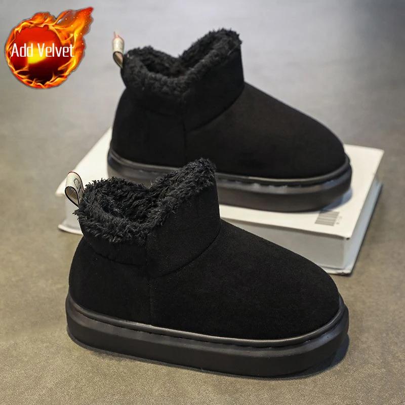 

Warm Fleece Lined Thickened Men s 2026 Winter New Snow Boots Parent Child Pair Cotton Outdoor Leisure Home Comfort 45