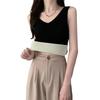 Women Thermal Tank Top V Neck Sleeveless Camisole Base Layer Thickened Fleece Lined Cami Vest Underwear Tops for Winter Cold Weather