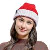 Unisex Christmas Beanie Hat Winter Warm Knitted Santa Hat, - chuan