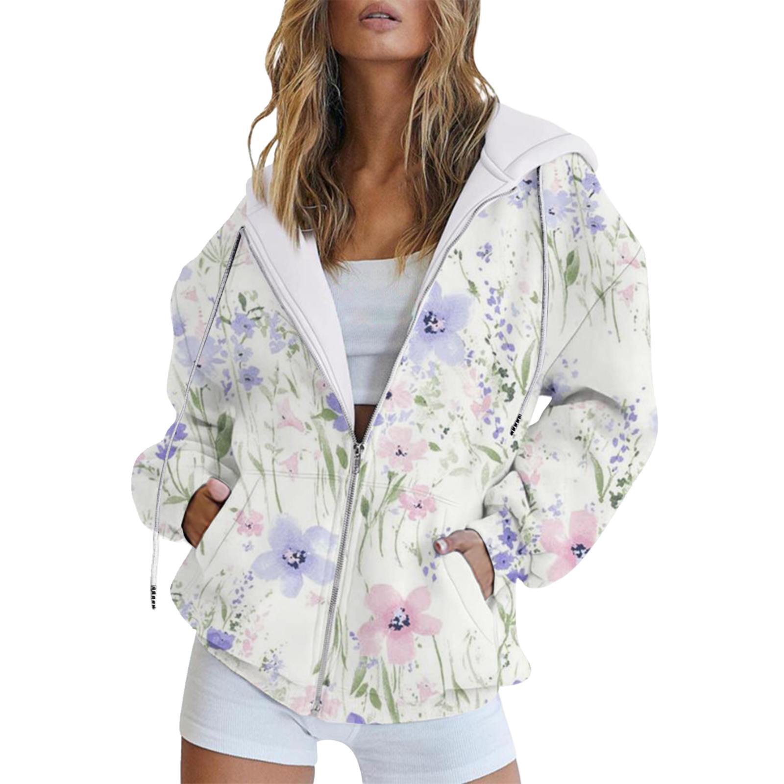 

Кишеньковий цифровий європейський та американський стиль, мінімалістичний темперамент, мода на рослинні квіти, худі на блискавці, довгі рукавиMC4 L