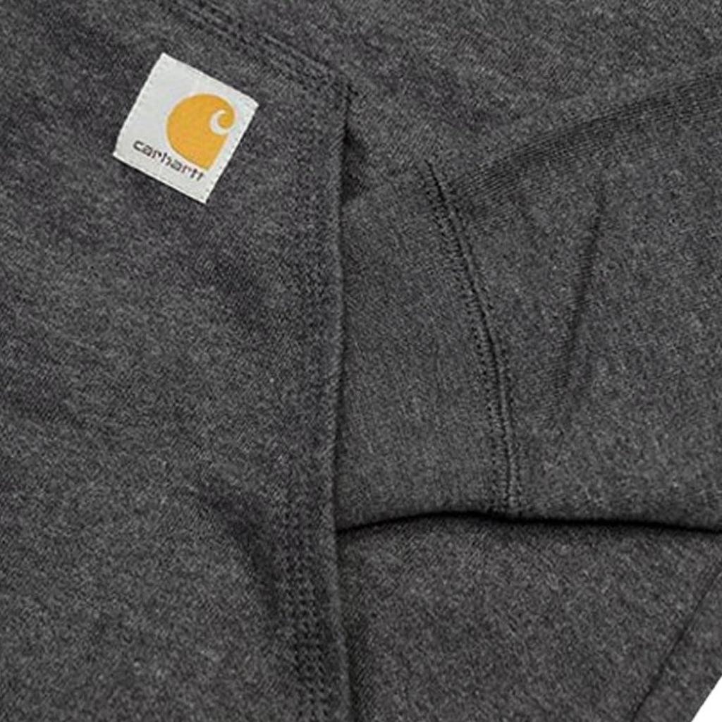 Carhartt K288 XL Pullover Hoodie with Graphic Logo and Loose Men's Carbon_Heather(026) Fit.
