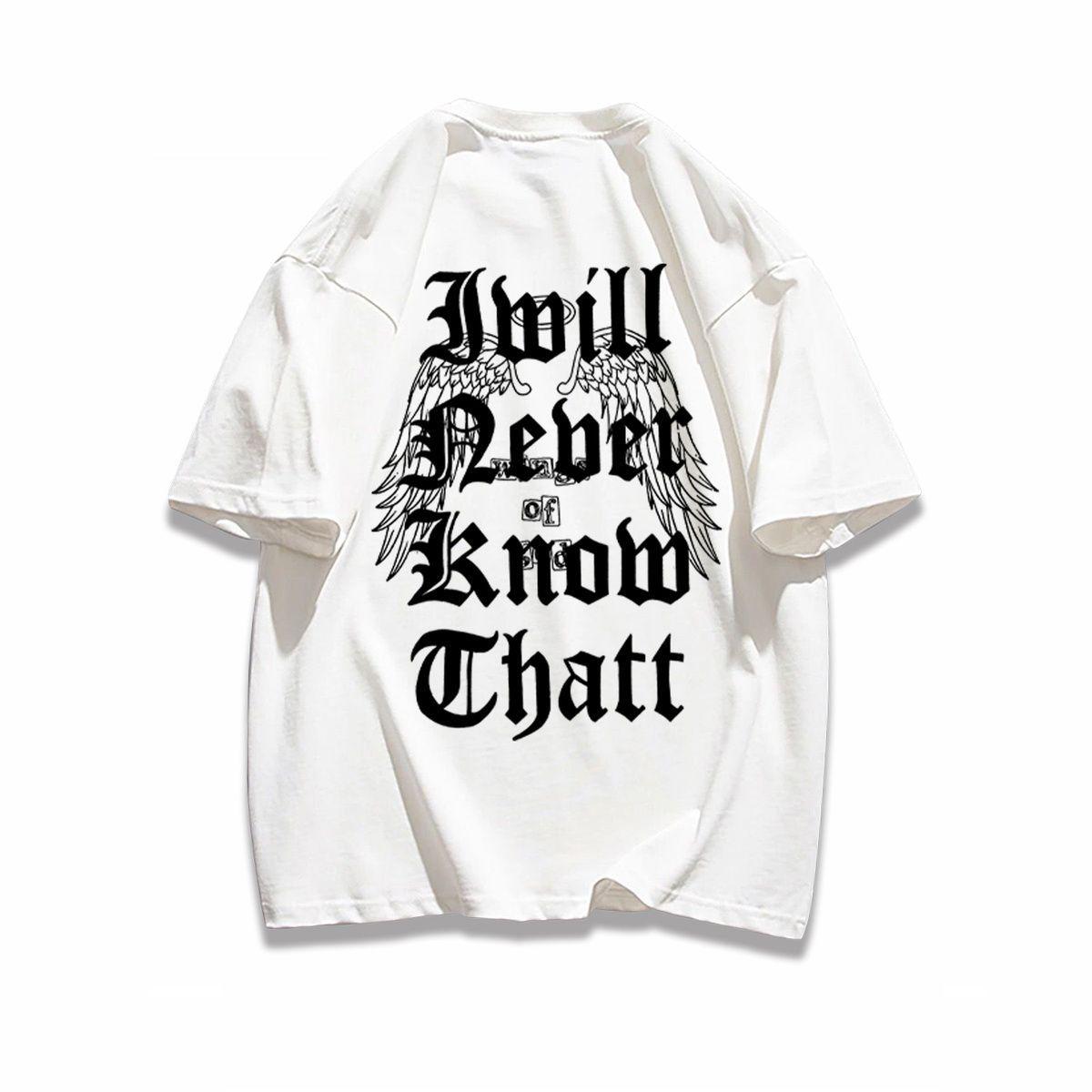 

Autumn and Winter Pure Cotton Round Neck American Fried Street Retro Printed T-shirt High-quality T-shirt Suitable for Men Women S