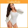 Polyester Bodysuit With Spliced Design And Long Sleeves For Sexy Fashion Enthusiasts