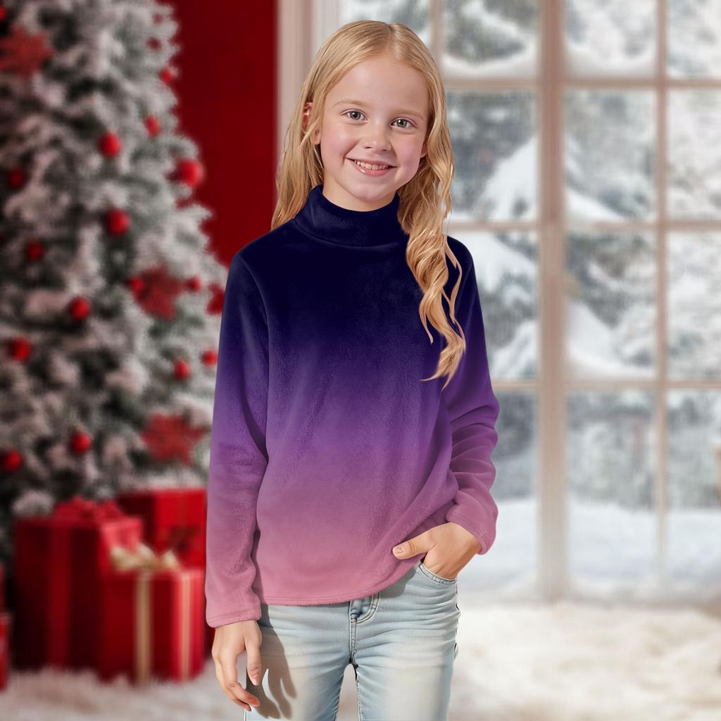 Dziecięce codzienne bluzki z długim rękawem z nadrukiem