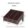 Wooden Desktop Mobile Phone Holder & Organizer with Multi-Compartments for Students & Meetings