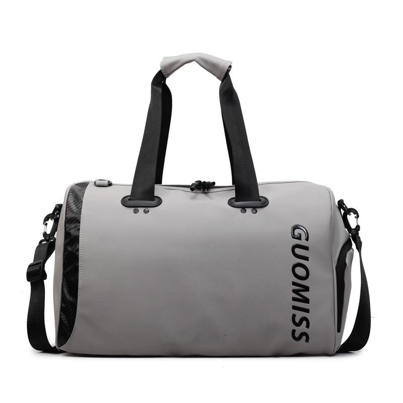 

Sports fitness bag, wet and dry separation, swimming bag, short-distance travel bag, women s lightweight large-capacity storage, portable duffel bag серый