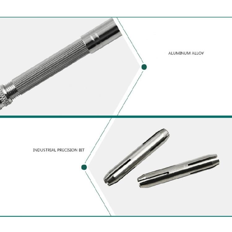 Hand Drill Rotary Tool Manual Twist Drill Bit Aluminum Hand Drill for Jewelry Craft Watchmaker Pin Woodworking