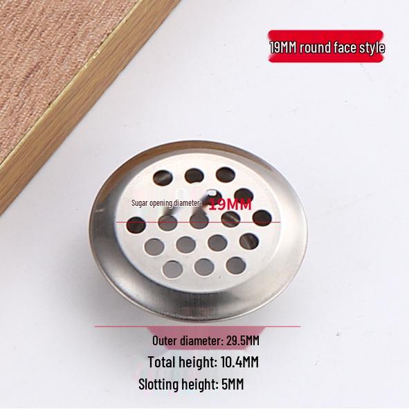 

Круглая вентиляционная сетка из нержавеющей стали для шкафов и гардеробов