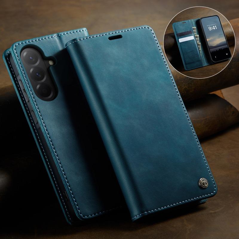 RFID Leather Flip Case for Samsung Galaxy A17 A07 A06 A16 A26 A36 A56 A 17 16 26 36 56 5G 4G 2025 Luxury Cover Magnet Book Funda
