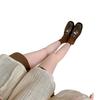 Basic model~ 2025 autumn new products, all-leather casual single shoes inside and outside, little rich woman gold coin loafers, women's confidentia