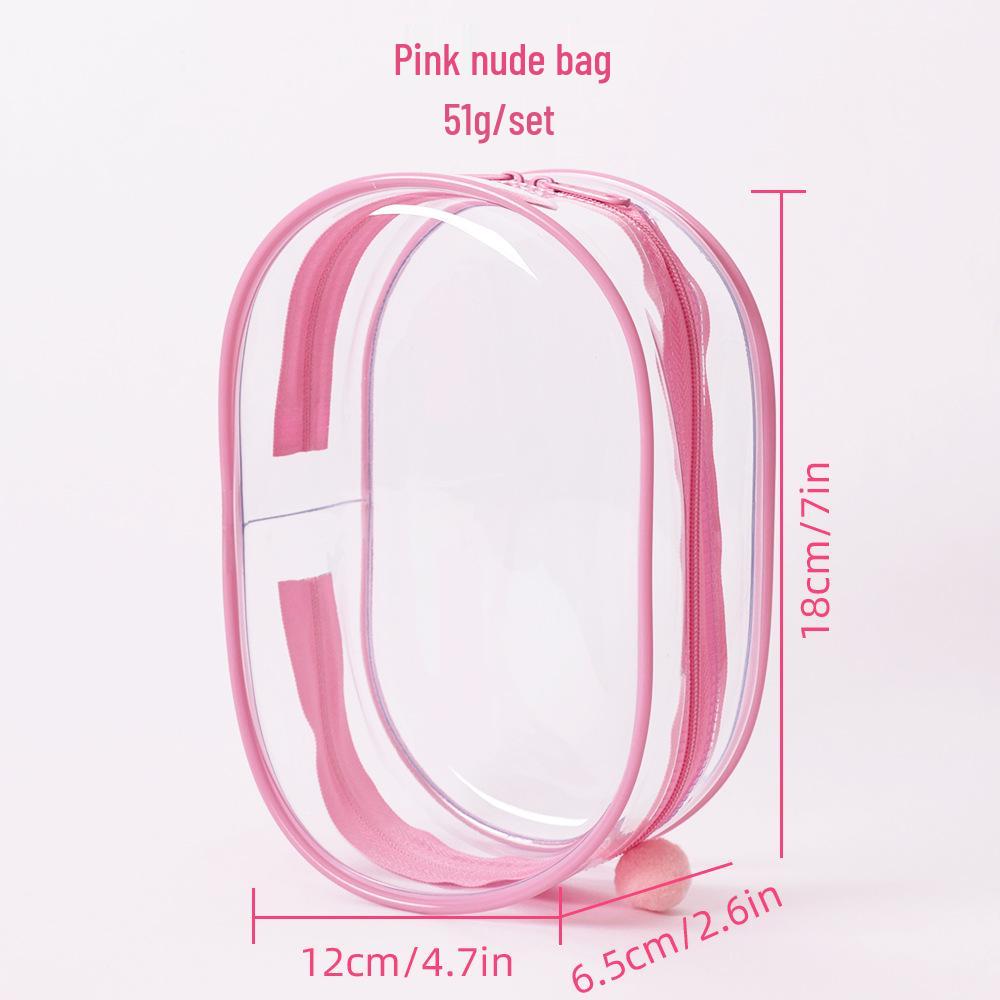 18cm High-Transparency Vinyl Doll Case - Multicolor Stroller Bag with Hanging Option for Anime Collectibles