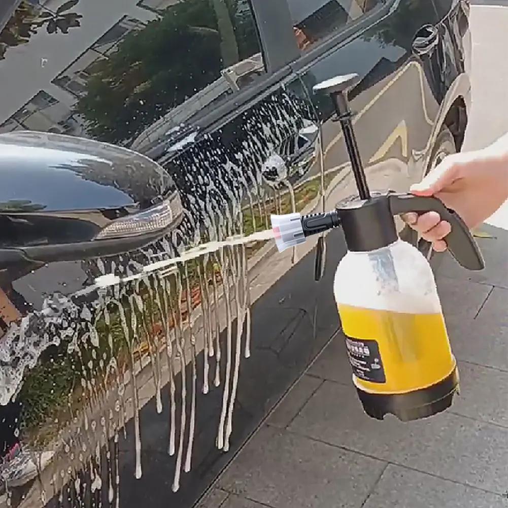 2L Garden Watering Can High-Pressure Water Sprayer Foam Spray Bottle Window Watering Can Home Garden Flowers Car Wash Hand Pump
