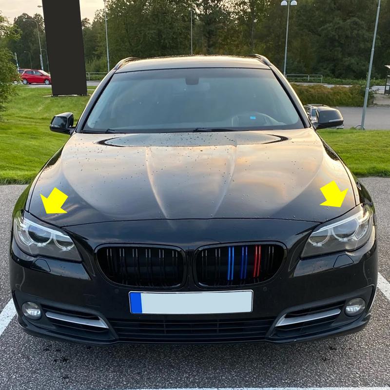 Für BMW Zubehör 5 Series F10 F11 F18 535i 525i 520i 530i 2011-2017 Auto Scheinwerfer Augenbraue Augenlid Lampe Licht Augenbrauen