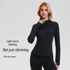 Women's Velvet Sports Jacket - Autumn/Winter Outdoor Running & Yoga Top with Fleece, Long Sleeve, Warm, for Fitness & Training.