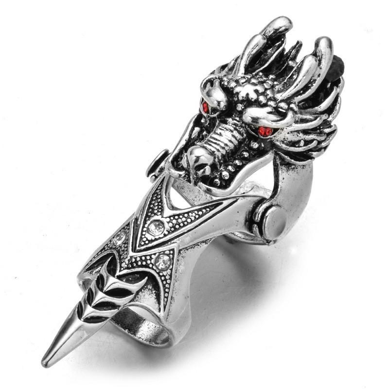 Retro Punk Gothic Skeleton Hand Bracelet for Halloween