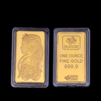 Swiss Bank, Goddess, Gold and Silver Plated, Commemorative Coin, Alien, Craft, Coin, Collection