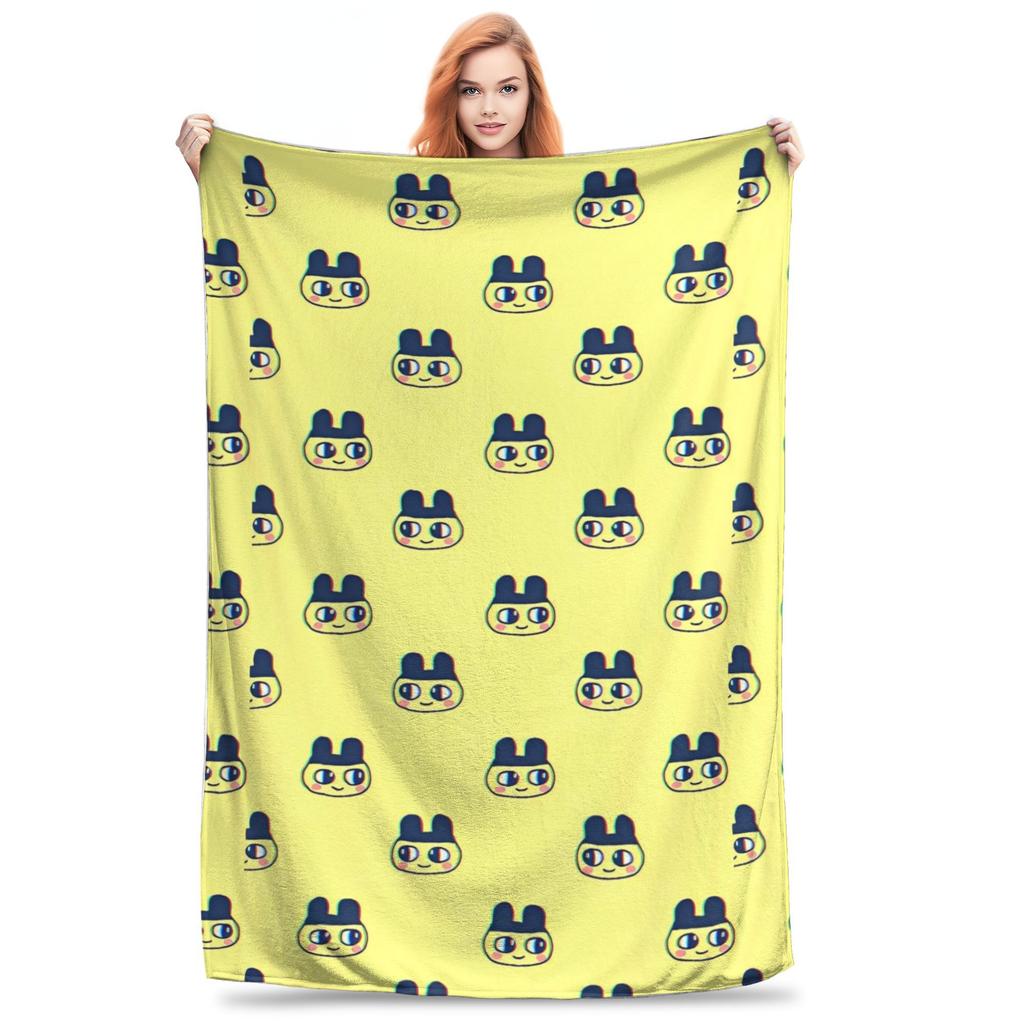 Japanese Tamagotchis Super Warm Blanket  Kids Adult Plush Throw Blanket Novelty Couch Chair Flannel Bedspread Sofa Bed Cover