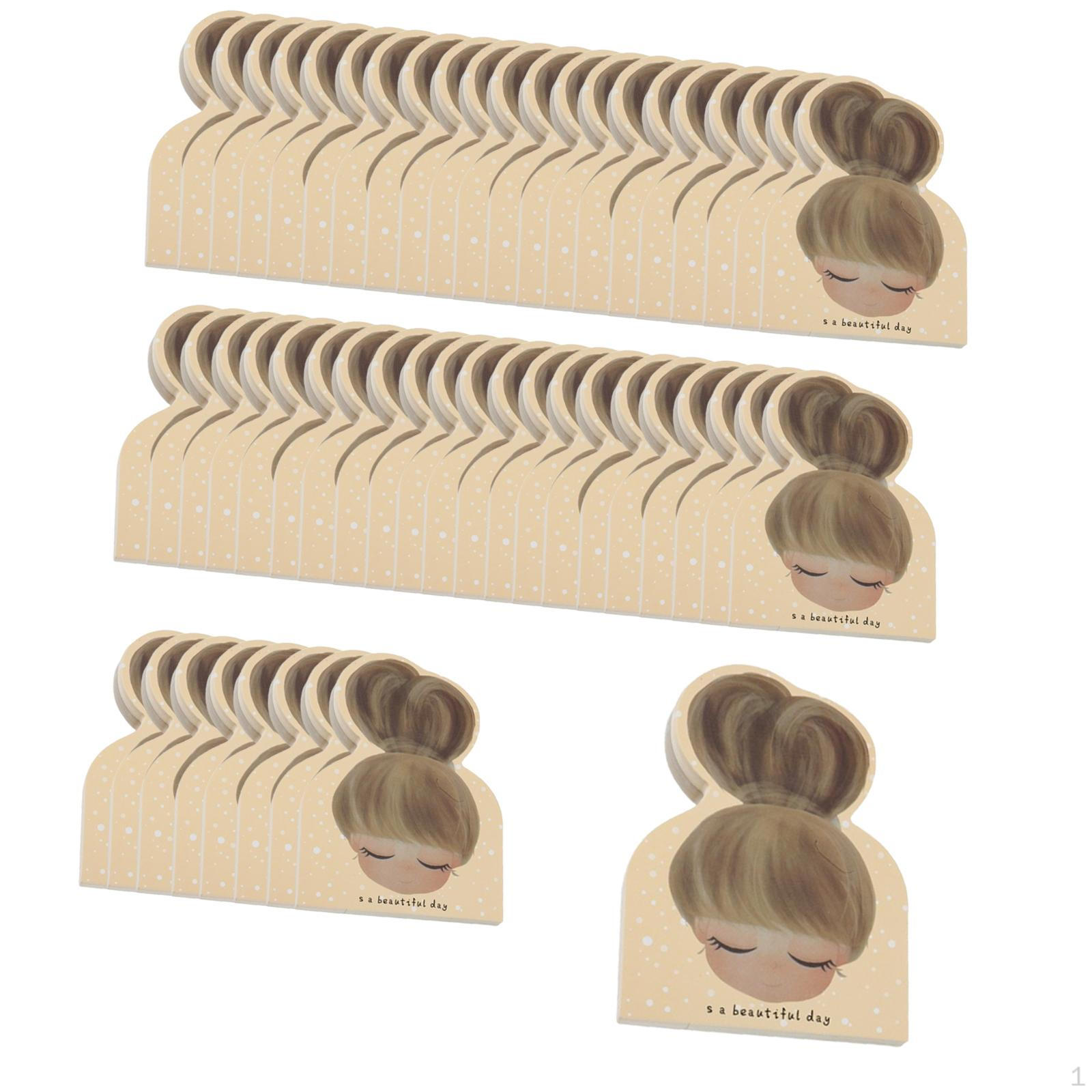 

50 карточек с заколками для волос для аксессуаров и поделок в виде бантов Style C