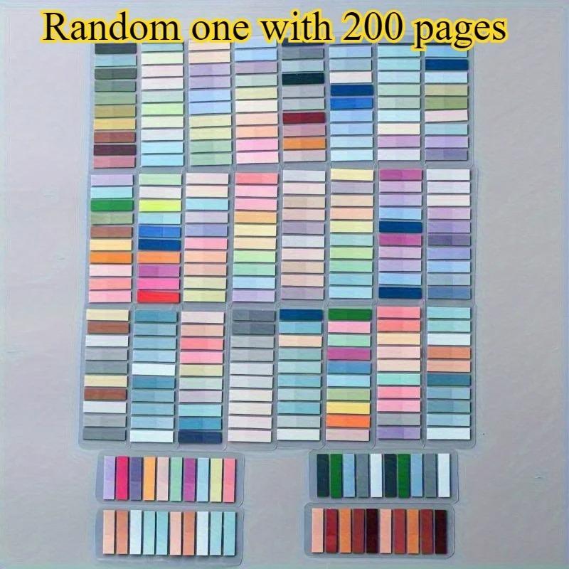 

Европейские Ретро Флуоресцентные ПЭТ Прозрачные Самоклеящиеся Липкие Заметки - Прямоугольные Индексные Метки Цвета Моранди