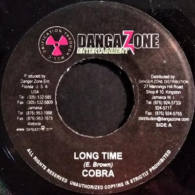 7inch Record MAD COBRA / GINGER - Long Time / This Inspiration NONE Danga Zone Ente Jamaica Reggae, Ska & Dub Used